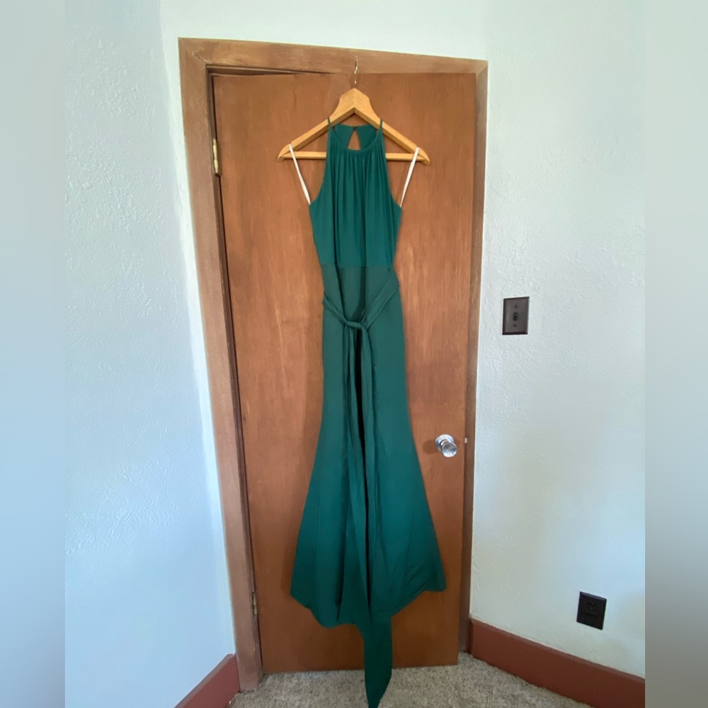 Dessy Group Green Halter Dress 10